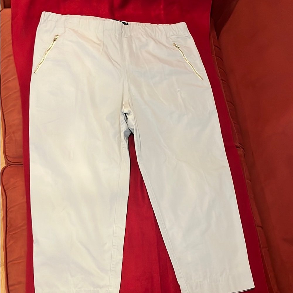 Sofie D’Hoore Grey Pants w/ Gold Accents